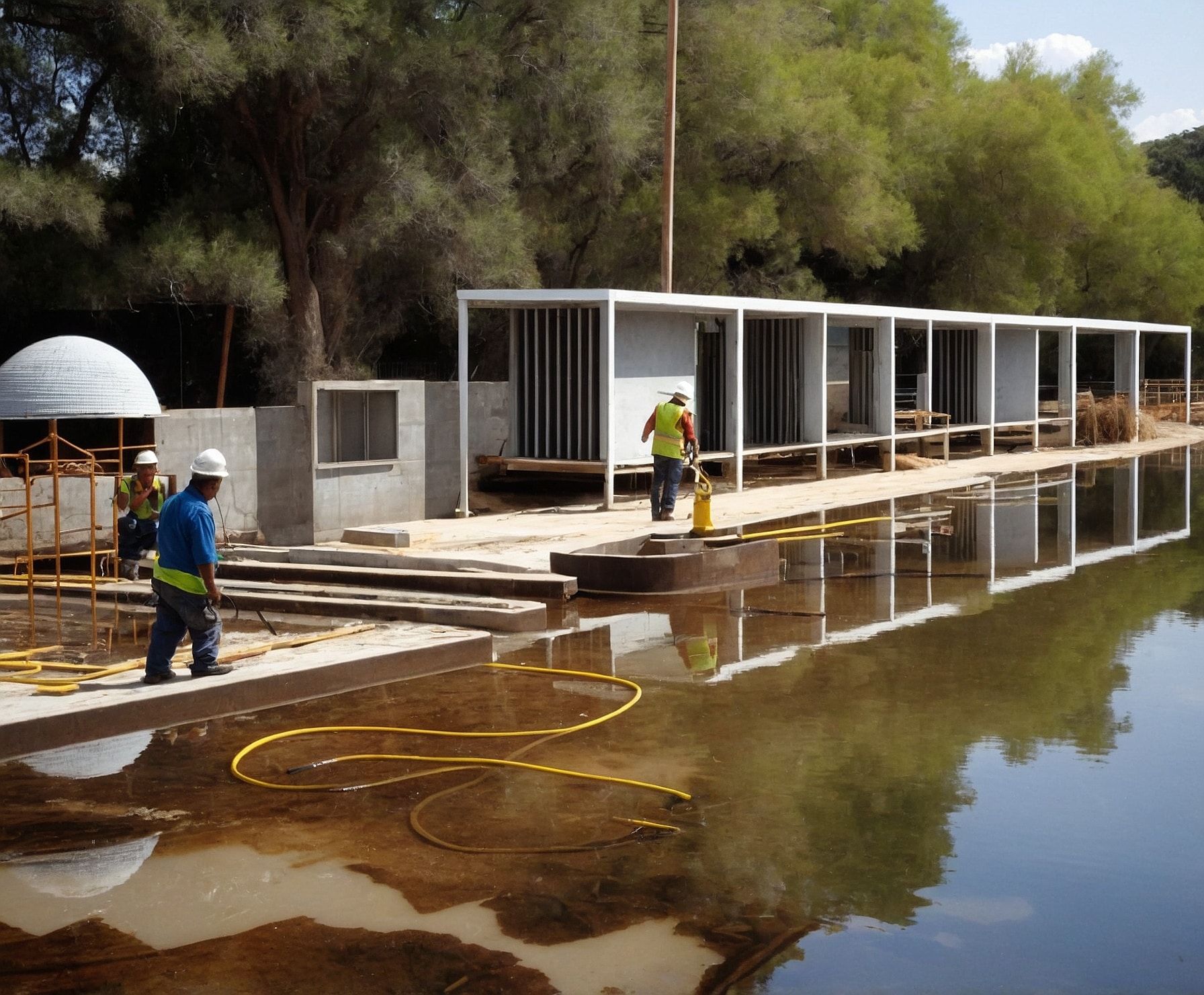 Reforma de comunidad con soluciones de agua
